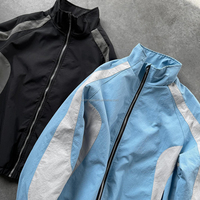 Ensemble de survêtement de course en plein air pour hommes, coupe-vent imperméable léger de haute qualité en polyester, taille plus, OEM