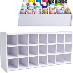 Paint <b>Storage</b> Rack 21 Grids Rectangle Standing Type For Art Supplies Paint Tube Organizer Desktop <b>Drawer</b> Organizer - Product Image 5