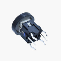 Mini interrupteur tactile personnalisé avec capuchon de bouton 6x6x10.3mm, interrupteur momentané lumineux bleu à LED, gravure laser, montage SMD, DIY