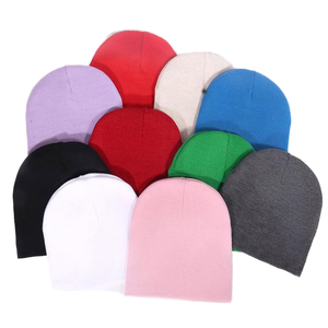 Custom 3D Embroidery 100% Acrylic Knit Beanie Solid Color Warm <b>Winter</b> <b>Hat</b> Unisex Soft Stretch for Men Women Wholesale - Product Image 1