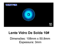 Filtre de soudage en verre bleu