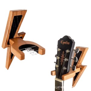 Estante de pared para ukelele estilo americano, estante de exhibición de madera para sala de estar, soporte para colgar erhu - Product Image 5