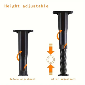 Pieds de meubles télescopiques en plastique pour diverses bases de lits et meubles, projets de bricolage <span class=keywords><strong>avec</strong></span> hauteur réglable - Product Image 6