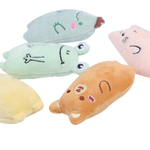 ของเล่นแมวน่ารัก ตุ๊กตาแมวแคทนิป ทนทานต่อการกัด ช่วยทำความสะอาดฟัน เล่นได้ทุกวัน ของเล่นเคี้ยวขนาดเล็กสำหรับลูกแมว - Product Image 2