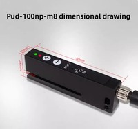 Sakelar Fotolistrik Optik Tipe Slot Sensor Mesin Pelabelan Through-Beam Label Tidak Transparan Output Ganda NPN/PNP