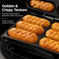 3-in-1 Elektrischer Hot Dog und Sandwich Maker Multifunktionsgerät mit Kunststoffgehäuse für den Haushalt Küchengerät Fabrik-Großhandel