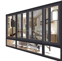 Porte coulissante moderne à double vitrage en aluminium pour balcon intérieur, terrasse, cour, en fibre de verre pour salles de bain et centres commerciaux