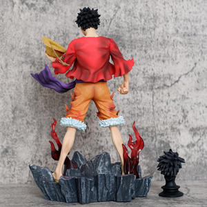 Figurine d'action <span class=keywords><strong>One</strong></span> <span class=keywords><strong>Piece</strong></span> Anime 24cm Luffy Haki du Conqueror <span class=keywords><strong>Aura</strong></span> Dorée Statue PVC Modèle Roi des Pirates Vente en Gros - Product Image 4