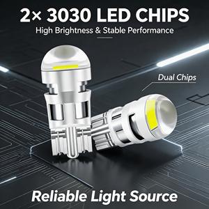 หลอดไฟ LED T10 W5W 3014 SMD Canbus ป้องกันการแจ้งเตือนความผิดพลาด 12V สำหรับไฟภายใน/ภายนอกรถยนต์ ไฟหรี่/ไฟจอด/ไฟส่อง<span class=keywords><strong>ป้าย</strong></span><span class=keywords><strong>ทะเบียน</strong></span>/ไฟประตู/ไฟบอกตำแหน่ง - Product Image 4