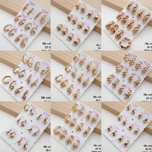 <span class=keywords><strong>Pendientes</strong></span> de Aro XUPING con Baño de Oro de 18K y Circonitas Completas, <span class=keywords><strong>Pendientes</strong></span> Huggie de Lujo Brillantes con Zirconia para Fiesta, Venta al por Mayor - Product Image 4