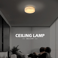 Plafonnier minimaliste en albâtre naturel en forme de nuage |   Plafonnier LED à lumière douce et ambiante pour balcon