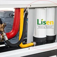 Système de brumisation intelligent haute pression pour serre extérieure, humidification efficace et refroidissement, installation facile pour l'arrosage du jardin