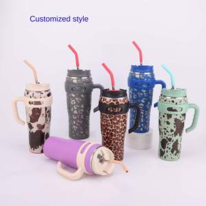 Vaso Térmico de Acero Inoxidable con Aislamiento al Vacío de 40oz para Coche, con Asa, para Hielo y Bebidas Frías, Ideal para Regalo - Product Image 1