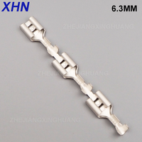 Connecteurs Femelles en Laiton 6,3 mm, Bornes à Sertir Modèle DJ622-6.3 230V pour Câbles Électriques d'Enceintes de Voiture Faston STO-21T-250N/STO-61T