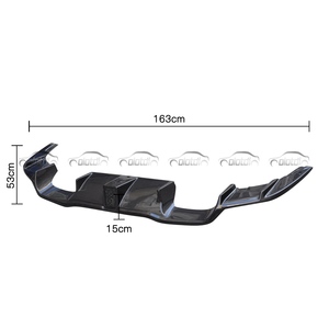 Aletas de parachoques de labio trasero de fibra de carbono iluminadas con LED estilo K, difusor de Alerón, nueva condición Compatible con <span class=keywords><strong>BMW</strong></span> F87 <span class=keywords><strong>M2</strong></span> M2C <span class=keywords><strong>2015</strong></span> - Product Image 3
