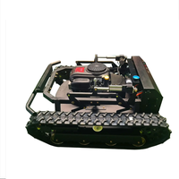 Ticari 35HP 80cm güverte fırça kesme makinesi 35HP motorlu otomatik askeri dereceli Tank biçme makinesi