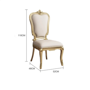Chaise Trône Tongli King's Throne à dossier haut, design royal de luxe contemporain, en plastique, mobilier de banquet pour hôtel, pour mariés - Product Image 2
