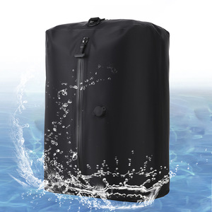 Vacuum <b>Compression</b> <b>Bag</b> For Travel Storage 20-35L Waterproof Clothing Organizer Rectangle Black Polyester Backpack Luggage - Product Image 3