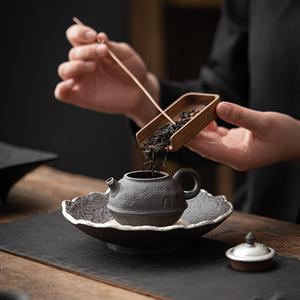 Японский горшок из старой каменной глины, керамический горшок ручной работы, серебряный позолоченный чайник, домашний чайный набор, можно заваривать устройство для приготовления чая - Product Image 4