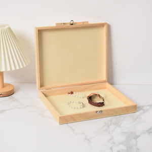 Boîte de rangement en bois, profondeur 265 mm, boîte à outils portable pour fournitures artistiques - Product Image 2