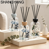 Nouvelle Bouteille en Verre pour Bâtonnets Parfumés SY 200ml – Flacon Vide de Luxe Marron Personnalisé pour Diffuseur à Roseaux avec Coffret Cadeau