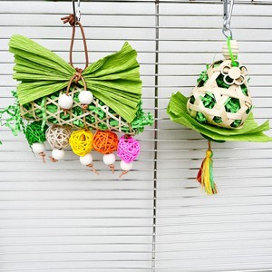 Eco-Friendly Durable Foraging Shredding <strong>Parrot</strong> Chew <strong>Toys</strong> Bamboo Woven Crumpled Paper for Birds Daily Use Climbing - Product Image 5
