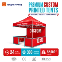 Tente pliante Oxford imperméable pour événements intérieurs/extérieurs, stands de marché, fêtes et expositions - Utilisation commerciale portable