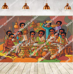 Telón de Fondo Habesha de Gran Tamaño 3.5*4M, Personalizable con Cualquier Logotipo, Diseño Etíope, Pancartas, Tela para Bodas - Product Image 5
