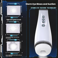 Jouet sexuel pour adultes pour hommes, entièrement automatique, intelligent, à simulation de vibration multi-fréquence, avec canal de simulation de vagin, type 'Airplane Cup'