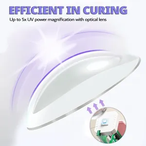 Portable Nail Dryer Lamp UV LED Nail Light for Curing All Gel Polish USB Rechargeable Quick Dry Manicure Nail Art <b>Tools</b> - Product Image 4
