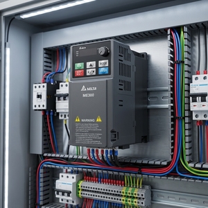 Variateur de fréquence VFD-ME300 monophasé 115V 200W, contrôle IP20, compresseur VFD1A6ME11ANSAA - Product Image 1