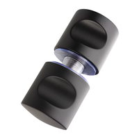 Poignées de porte et de fenêtre en laiton noir mat YMC, design moderne, pour salle de bain, douche, installation facile, garantie 5 ans