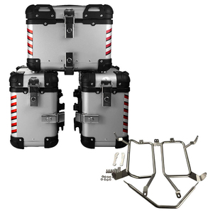 Maleta de Aluminio para Moto de Gran Tamaño de 46L Universal con Soporte para BMW 1200GS, Cajas Laterales para Motocicleta - Product Image 3