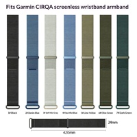 Bracelet de montre de sport en nylon, sangle tressée à boucles et crochets, compatible avec Garmin Vvomove Style Trend Luxe, taille unique