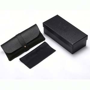 Étui à lunettes de soleil noir personnalisé avec logo, vente en gros, ensemble de lunettes de mode sur mesure - Product Image 3