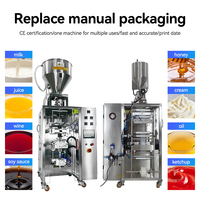 Fabrieksdirect hoge snelheid touchscreen volautomatische verticale vloeistofvul- en verzegelmachine voor plastic verpakkingen van fruitjam en saladedressing