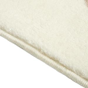 Alfombra de imitación de cachemira hecha a medida, alfombra antideslizante gruesa para sala de estar, dormitorio, patrón de abstracción geométrica blanca - Product Image 3