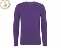 KD Knit Hersteller Custom OEM ODM Strickwaren Langarm Einfach Warm Winter Pullover Pullover Golf Herren Pullover