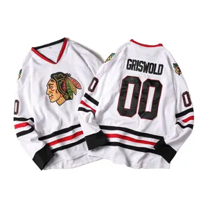 DUOLLB Custom Indian Costurado Mens Hóquei No Gelo Jerseys Bordado Sublimação Quick Dry Malha Tecido Sublimated Ice Hockey Jerseys