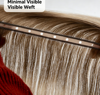Extensions de cheveux humains vierges de grade 12A en gros, tissage Genius Butterfly double drawn