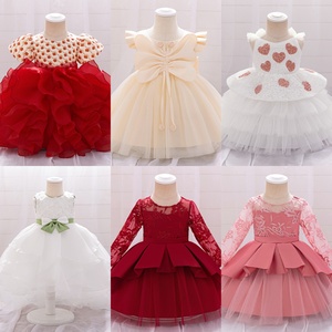 FSMKTZ Nuevo Modelo <span class=keywords><strong>Vestido</strong></span> <span class=keywords><strong>Blanco</strong></span> Bordado para Niña Recién Nacida Bautizo Primera Comunión Cumpleaños Traje Formal <span class=keywords><strong>de</strong></span> Boda para Bebé - Product Image 5