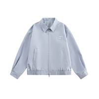Manteau décontracté d'automne avec conception personnalisée OEM blouson d'aviateur vintage à revers avec fermeture à glissière à l'avant pour hommes