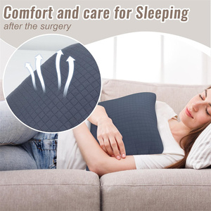 Coussin de mastectomie tricoté en U pour la rééducation post-chirurgicale, protection thoracique après l'opération du <span class=keywords><strong>cancer</strong></span> du <span class=keywords><strong>sein</strong></span> et la reconstruction mammaire - Product Image 3