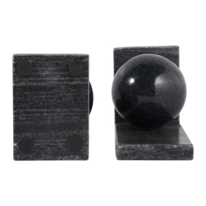 Fermalibri moderno in marmo con sfera per decorare la libreria, accessori decorativi per libri, per scrivania da ufficio e biblioteca domestica, scultoreo. - Product Image 6