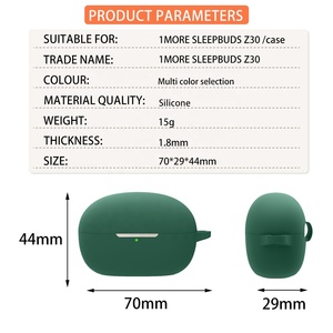 Housses d'accessoires pour écouteurs sans fil 1MORE Z30 Échantillon gratuit Étui antichoc en silicone - Product Image 4