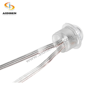 Aidisen DC12V 26mm 3 pixels, lumière LED IP65 RGB, lumière audio disco programmable, modules LED SMD 5050 3LEDs pour décorations extérieures