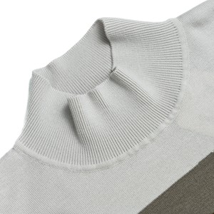 AiNear Vente en gros Design de logo personnalisé Oem & Odm Pull-over tricoté en laine mérinos à manches longues et <span class=keywords><strong>col</strong></span> <span class=keywords><strong>roulé</strong></span> de couleur <span class=keywords><strong>marron</strong></span> pour hommes - Product Image 2