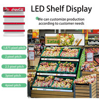 Écran d'affichage LED pour étagère, écran LED P1 P1.5 P1.875 P1.9, lecteur publicitaire LED, écran d'affichage LED pour supermarché