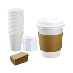 कप कॉफी ढक्कन और कवर के लिए कस्टम होटल स्ट्रॉ हॉट प्लास्टिक क्लियर मल्टी स्पेसिफिकेशन डोम सफेद भूरा पेपर कप ढक्कन के साथ