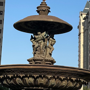 Fontaine d'eau en acier inoxydable de style européen sur mesure, grande taille, sculpture d'ange en bronze, pour usage extérieur en jardin, moulage - Product Image 3
